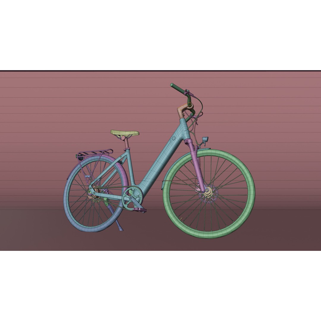 CGO800S 3D Model – Electric Bicycle, PBR Textures, Blender
