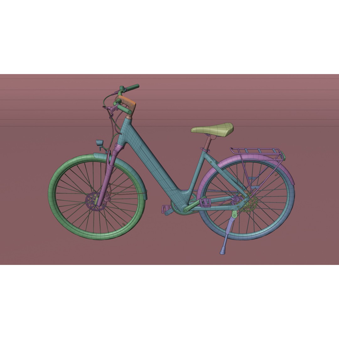 CGO800S 3D Model – Electric Bicycle, PBR Textures, Blender - View 7