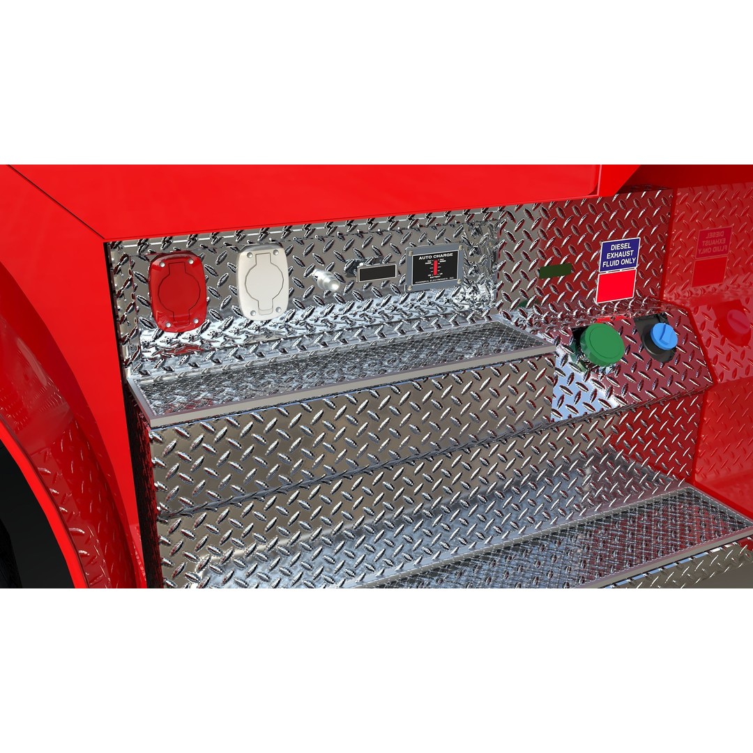 FDNY Fire Truck 3D Model – Low Poly Game Asset, FBX, PBR Textures - View 24