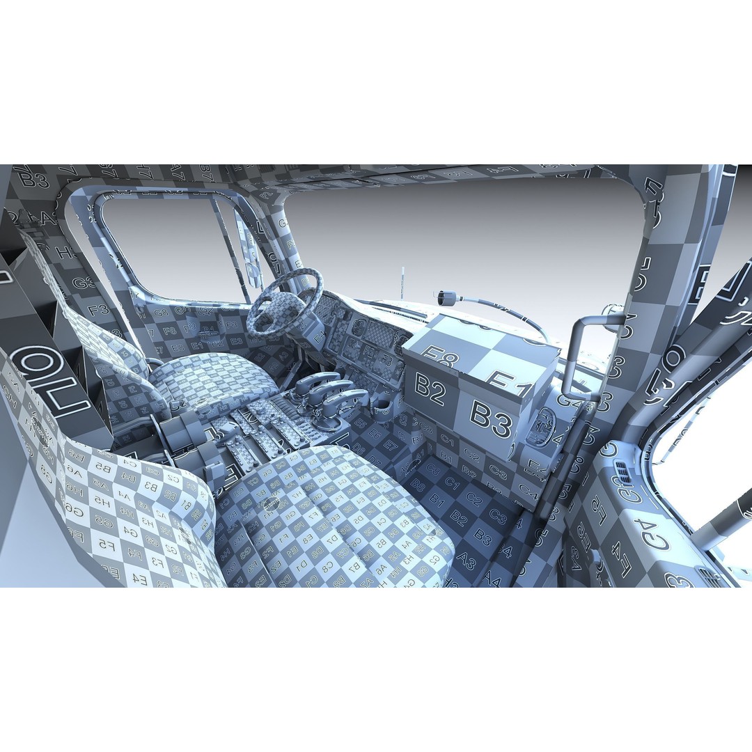 FDNY Fire Truck 3D Model – Low Poly Game Asset, FBX, PBR Textures - View 35