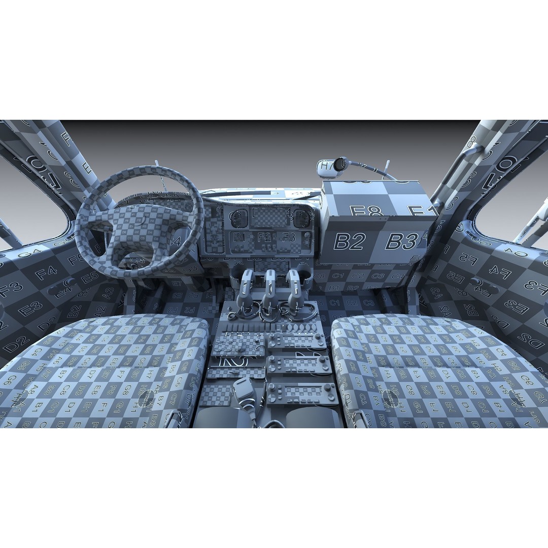 FDNY Fire Truck 3D Model – Low Poly Game Asset, FBX, PBR Textures - View 38