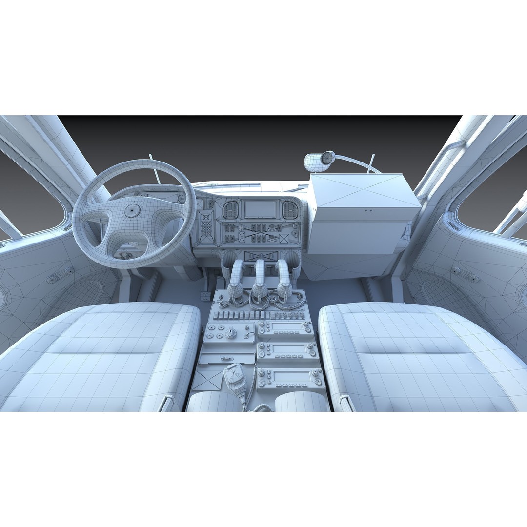 FDNY Fire Truck 3D Model – Low Poly Game Asset, FBX, PBR Textures - View 39