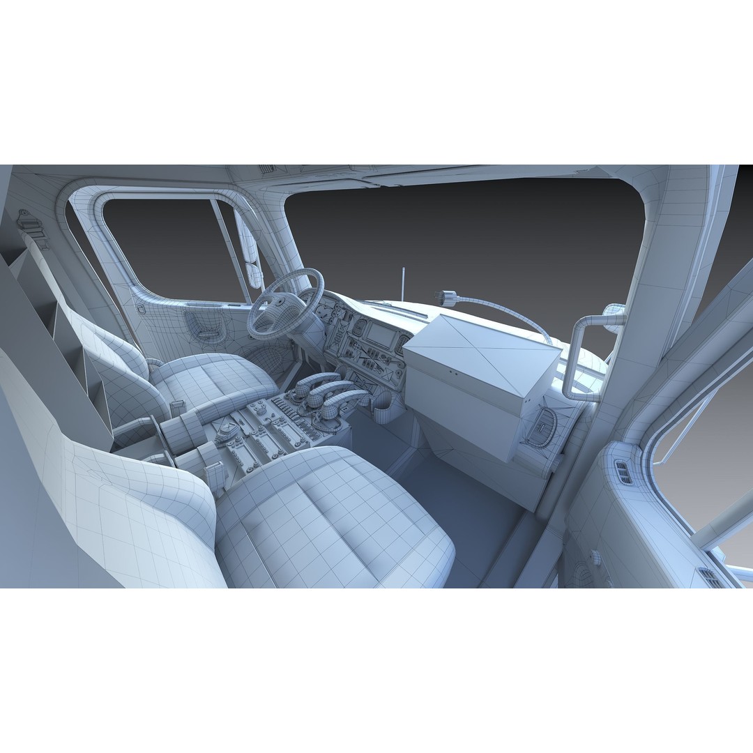 FDNY Fire Truck 3D Model – Low Poly Game Asset, FBX, PBR Textures - View 42