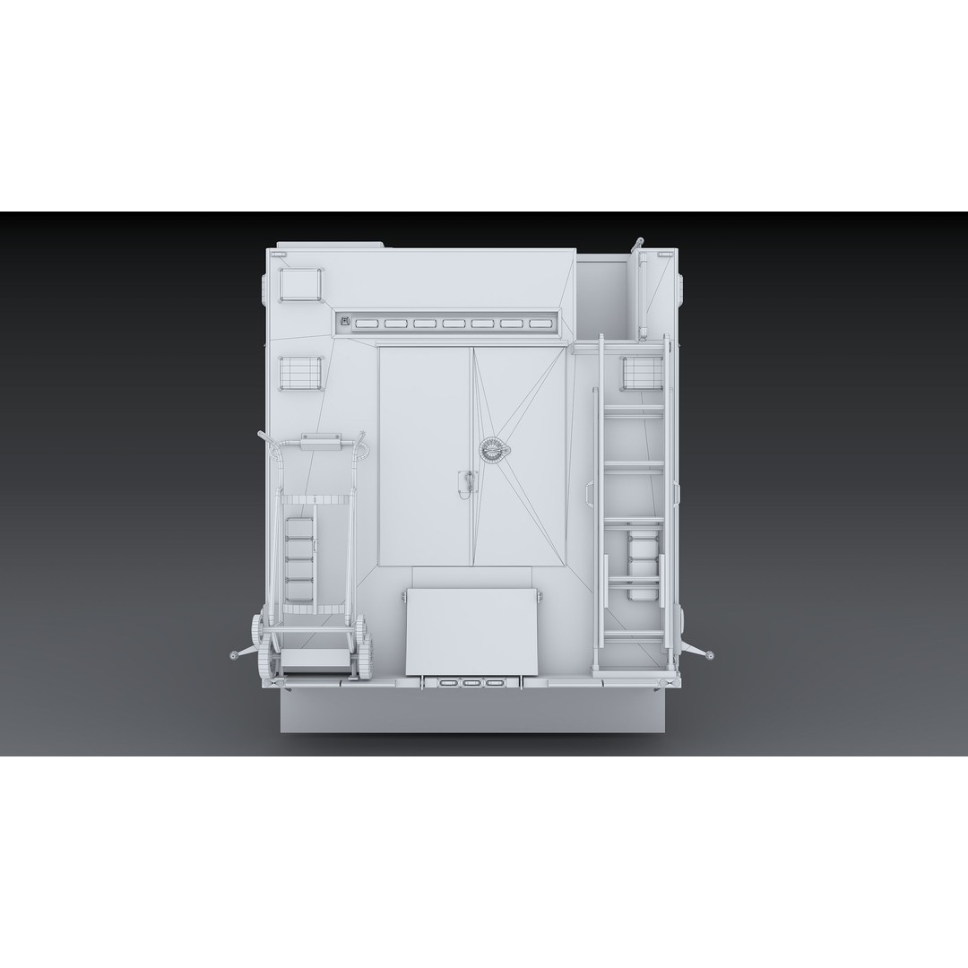 FDNY Fire Truck 3D Model – Low Poly Game Asset, FBX, PBR Textures - View 45