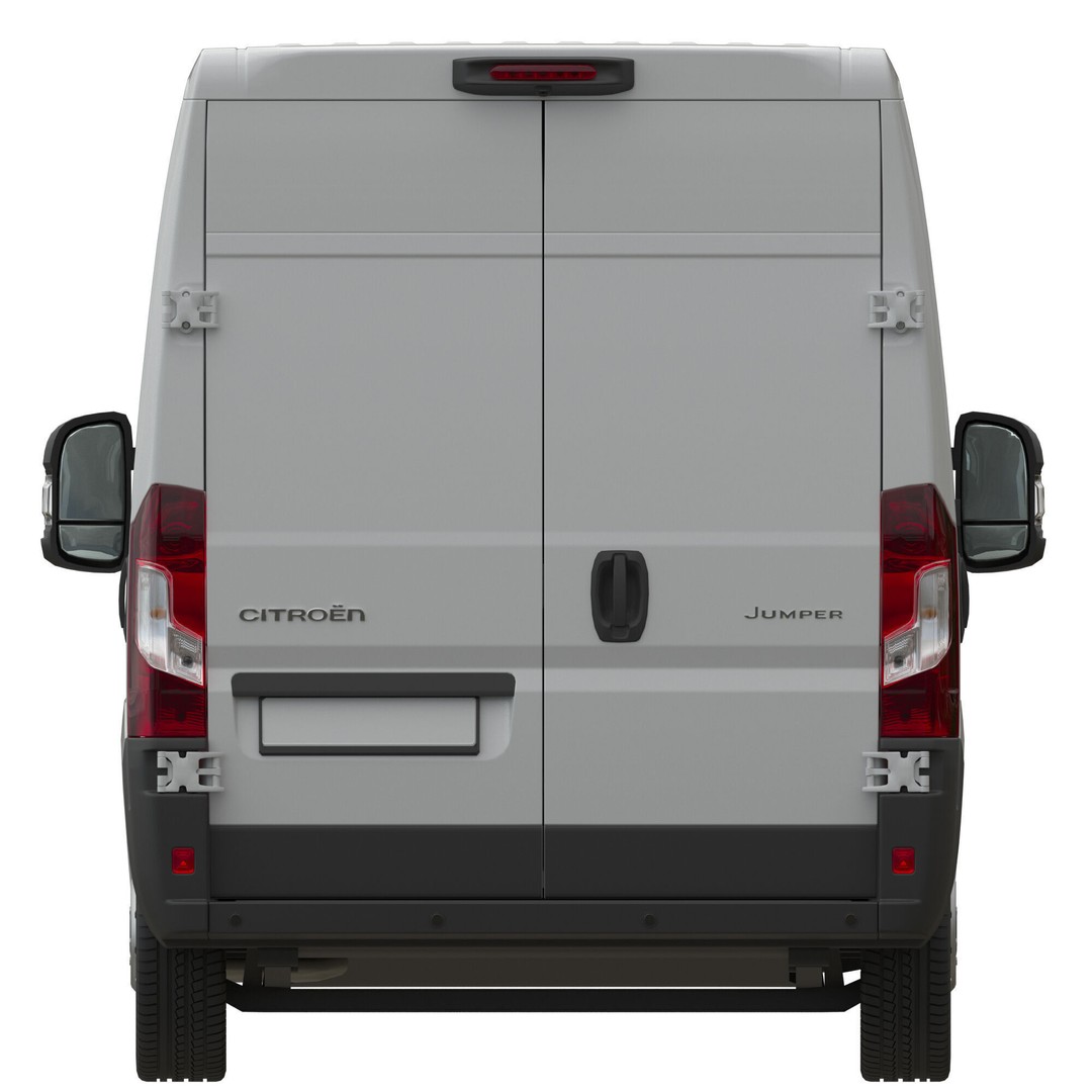 Citroen JUMPER L3H2 3D Model – Detailed Interior, Game-Ready, FBX - View 10