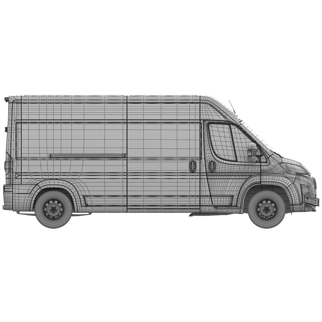 Citroen JUMPER L3H2 3D Model – Detailed Interior, Game-Ready, FBX - View 20