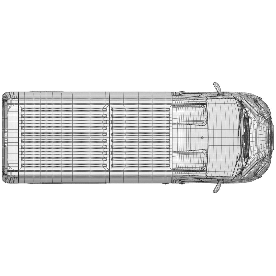 Citroen JUMPER L3H2 3D Model – Detailed Interior, Game-Ready, FBX - View 22