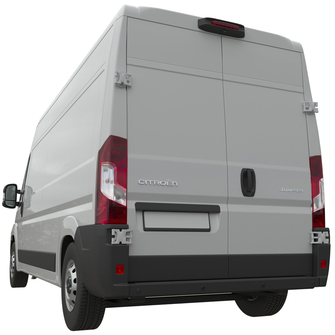Citroen JUMPER L3H2 3D Model – Detailed Interior, Game-Ready, FBX - View 5
