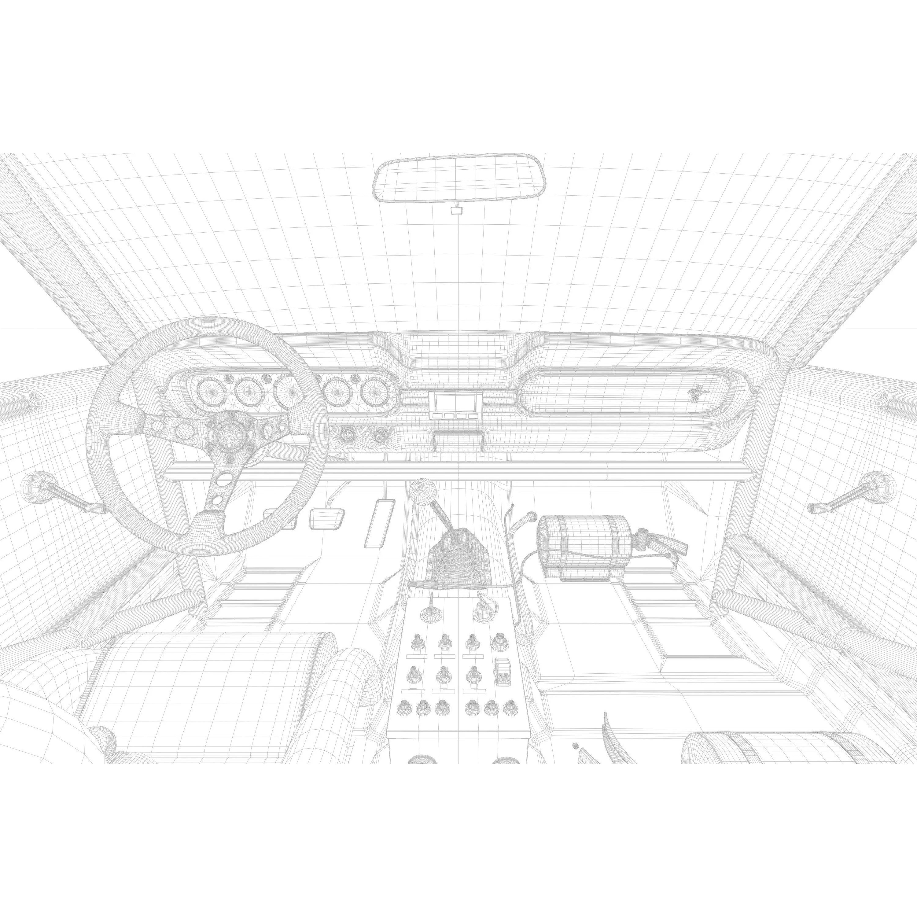1965 Mustang RK2 - High-Poly Game-Ready 3D Model