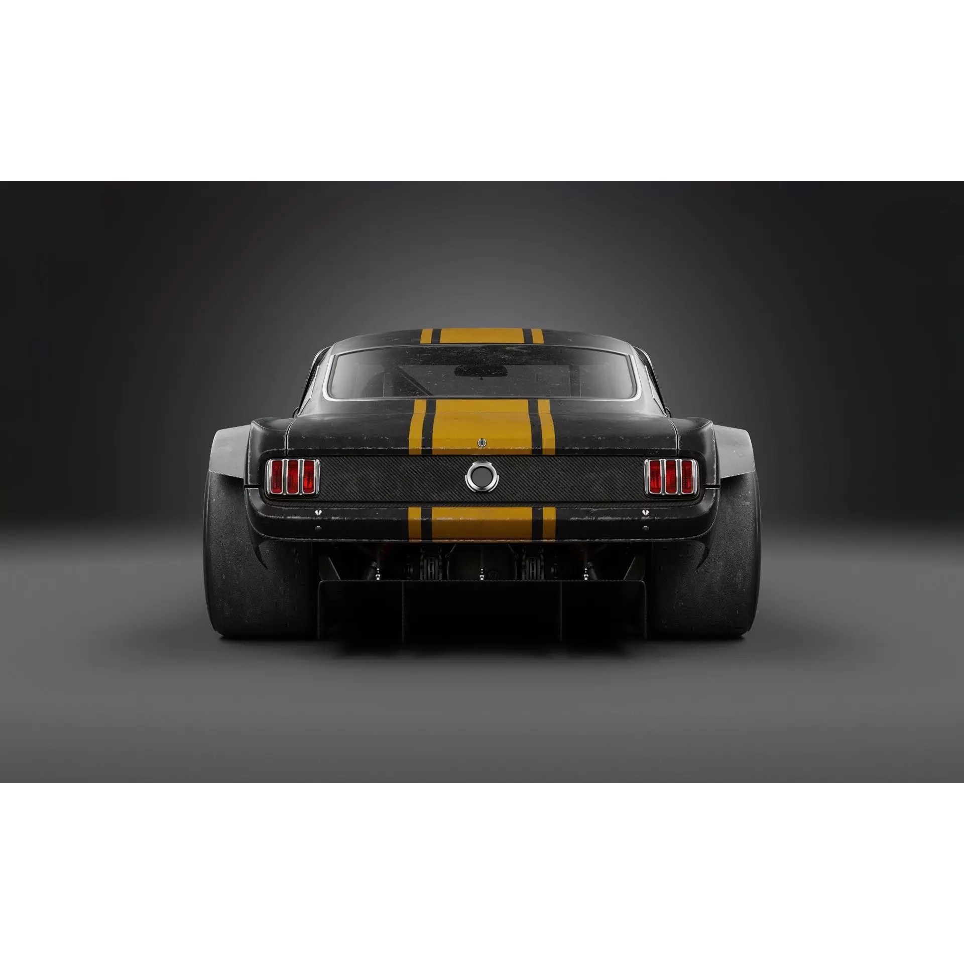 1965 Mustang RK2 - High-Poly Game-Ready 3D Model - View 8