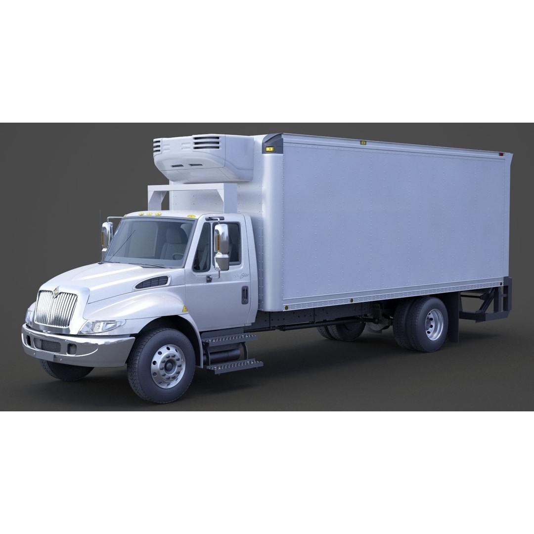 International DuraStar 2002 3D Model – Detailed Truck Asset, FBX, OBJ - View 10