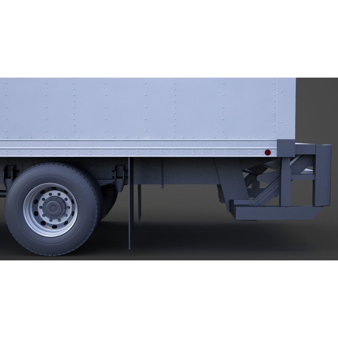 International DuraStar 2002 3D Model – Detailed Truck Asset, FBX, OBJ - View 17