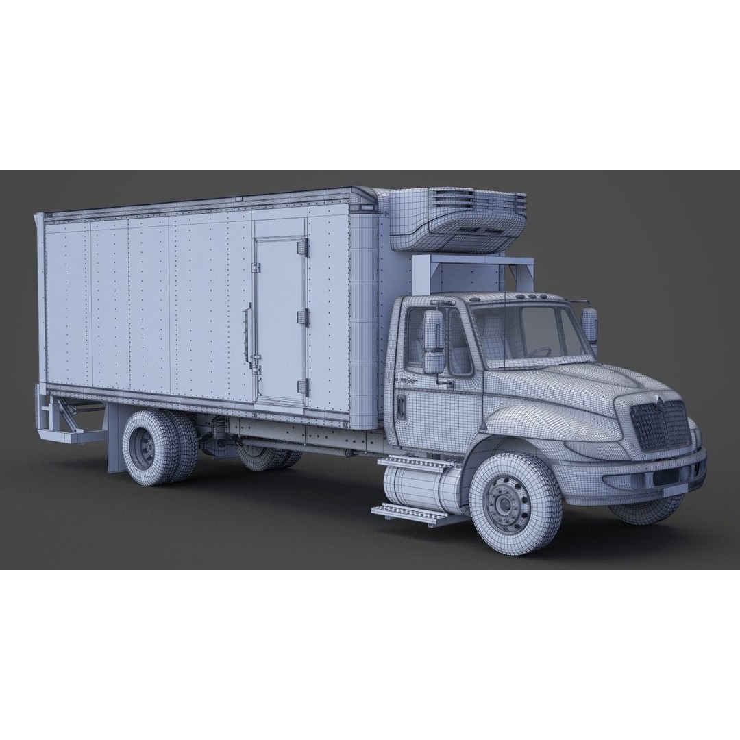 International DuraStar 2002 3D Model – Detailed Truck Asset, FBX, OBJ - View 22