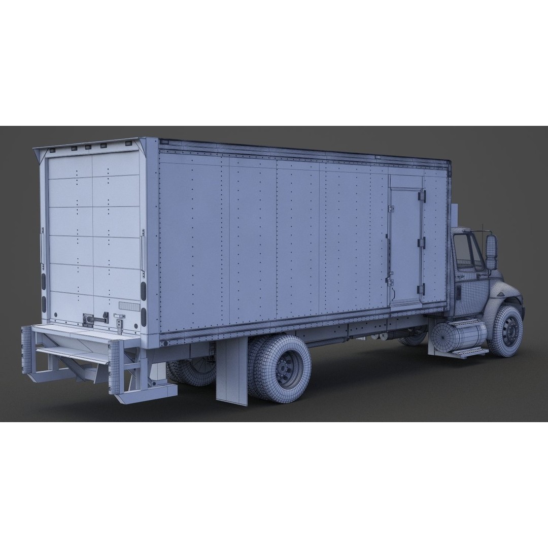 International DuraStar 2002 3D Model – Detailed Truck Asset, FBX, OBJ - View 23