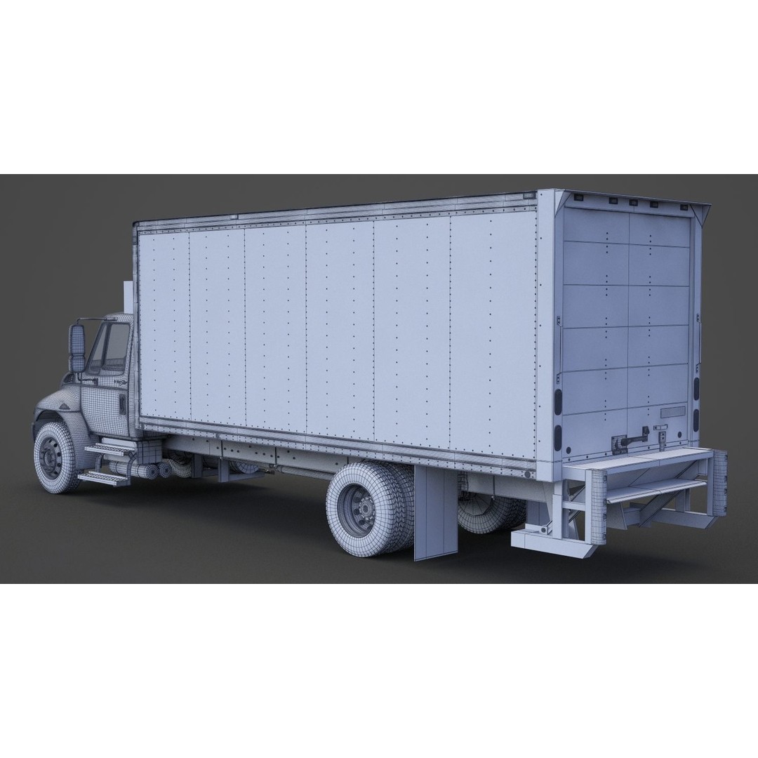 International DuraStar 2002 3D Model – Detailed Truck Asset, FBX, OBJ - View 24