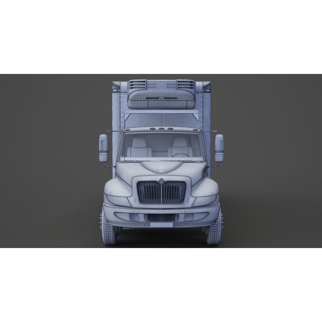International DuraStar 2002 3D Model – Detailed Truck Asset, FBX, OBJ - View 25