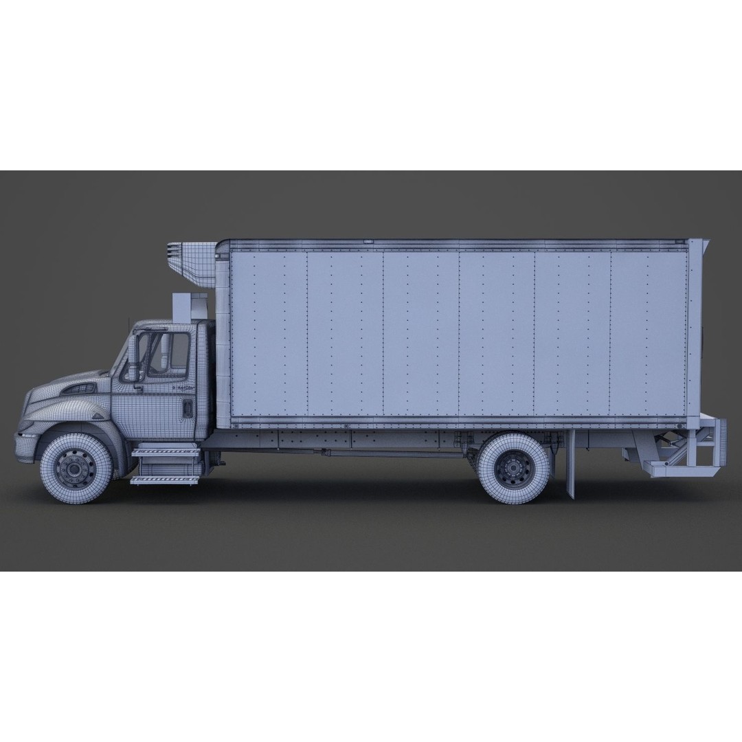 International DuraStar 2002 3D Model – Detailed Truck Asset, FBX, OBJ - View 27