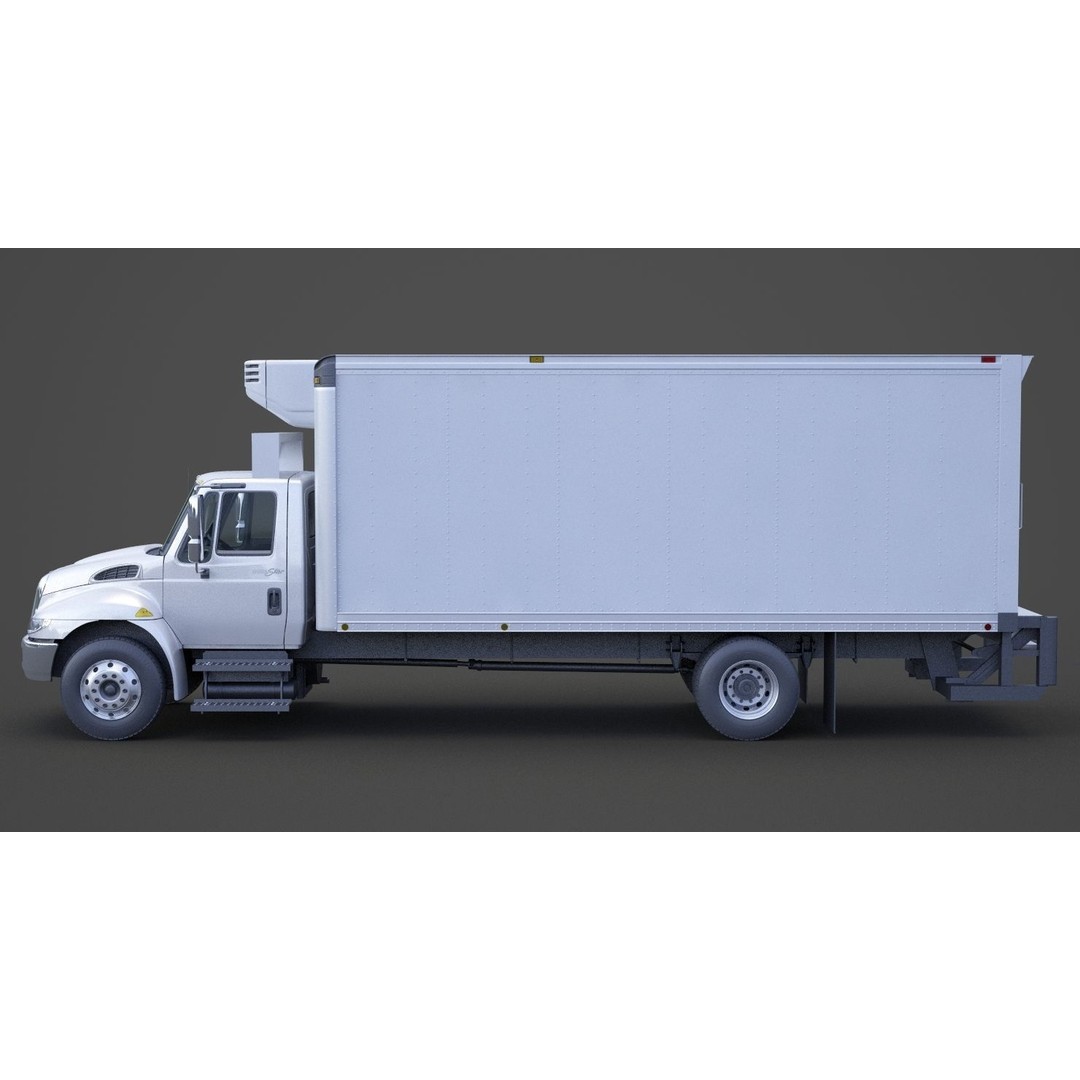 International DuraStar 2002 3D Model – Detailed Truck Asset, FBX, OBJ - View 9