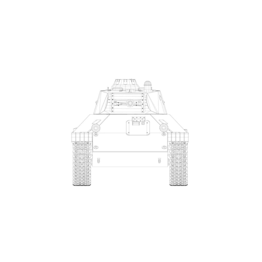 T-50 Soviet Light Tank 3D Model – Low Poly Game Asset, FBX - View 24