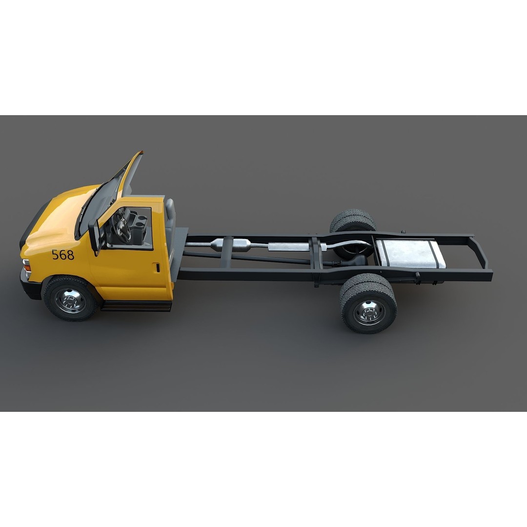 School Bus Type A 3D Model – Low Poly Game Asset, FBX, PBR - View 25
