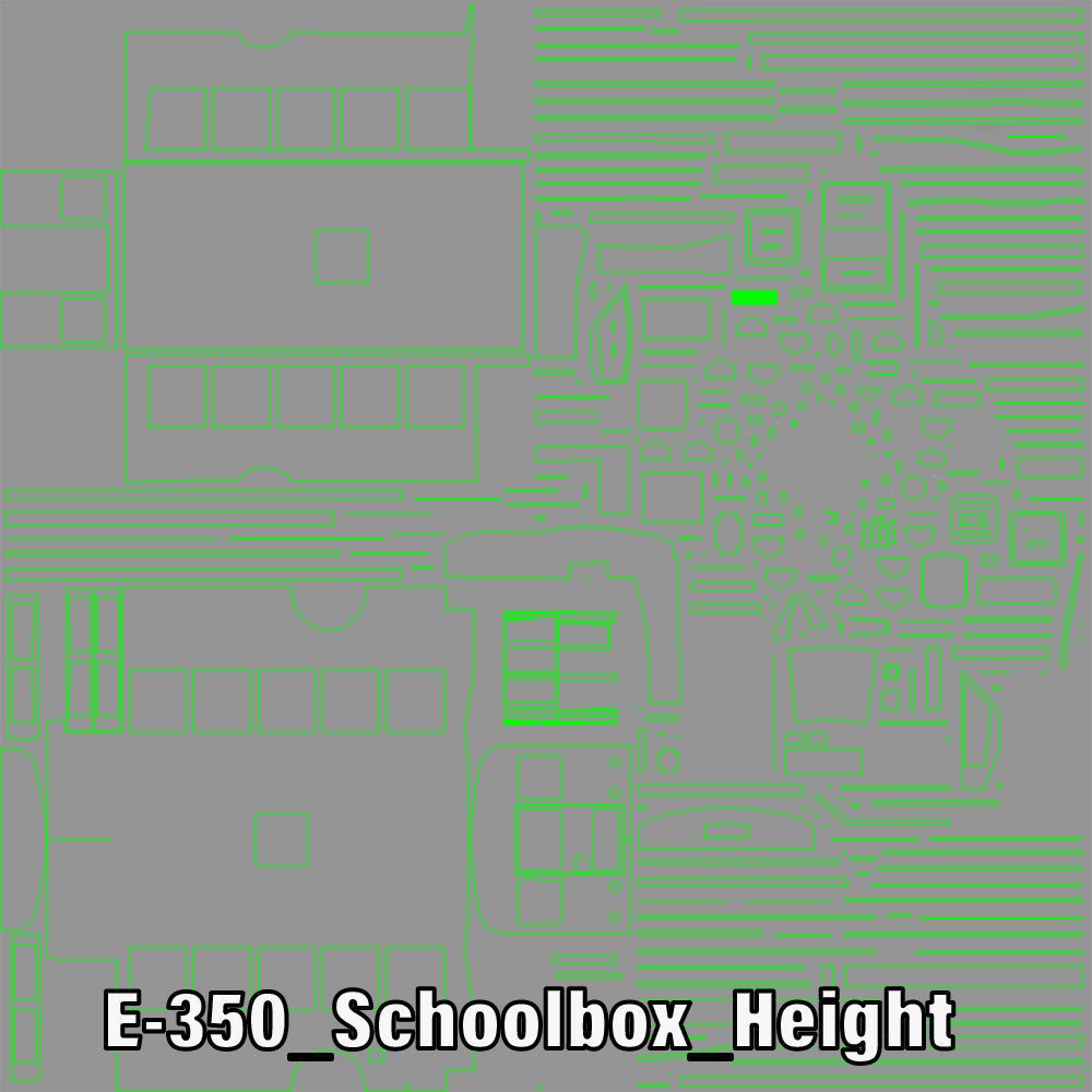 School Bus Type A 3D Model – Low Poly Game Asset, FBX, PBR - View 46