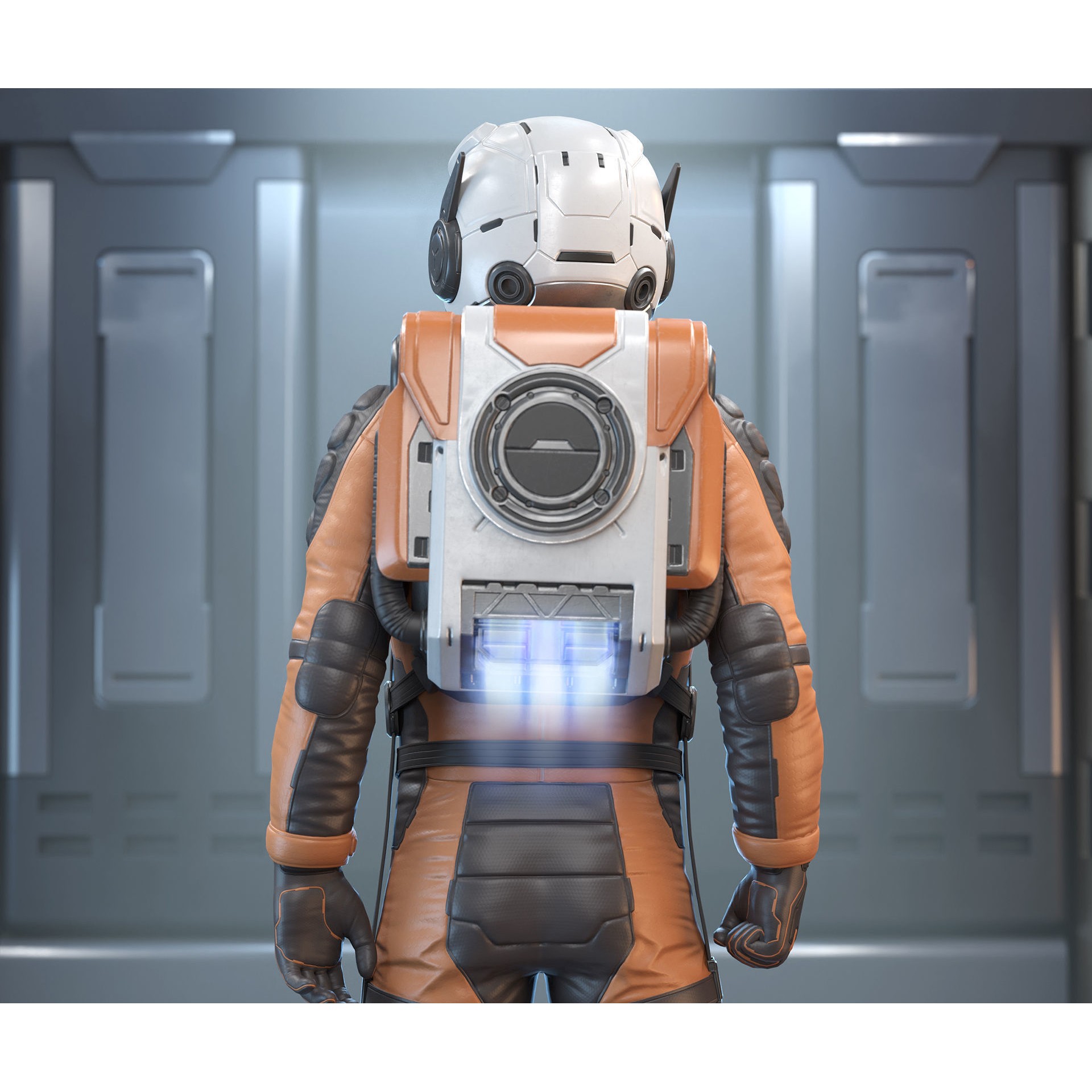Sci-Fi Astronaut - Low-Poly Game-Ready 3D Model - View 5