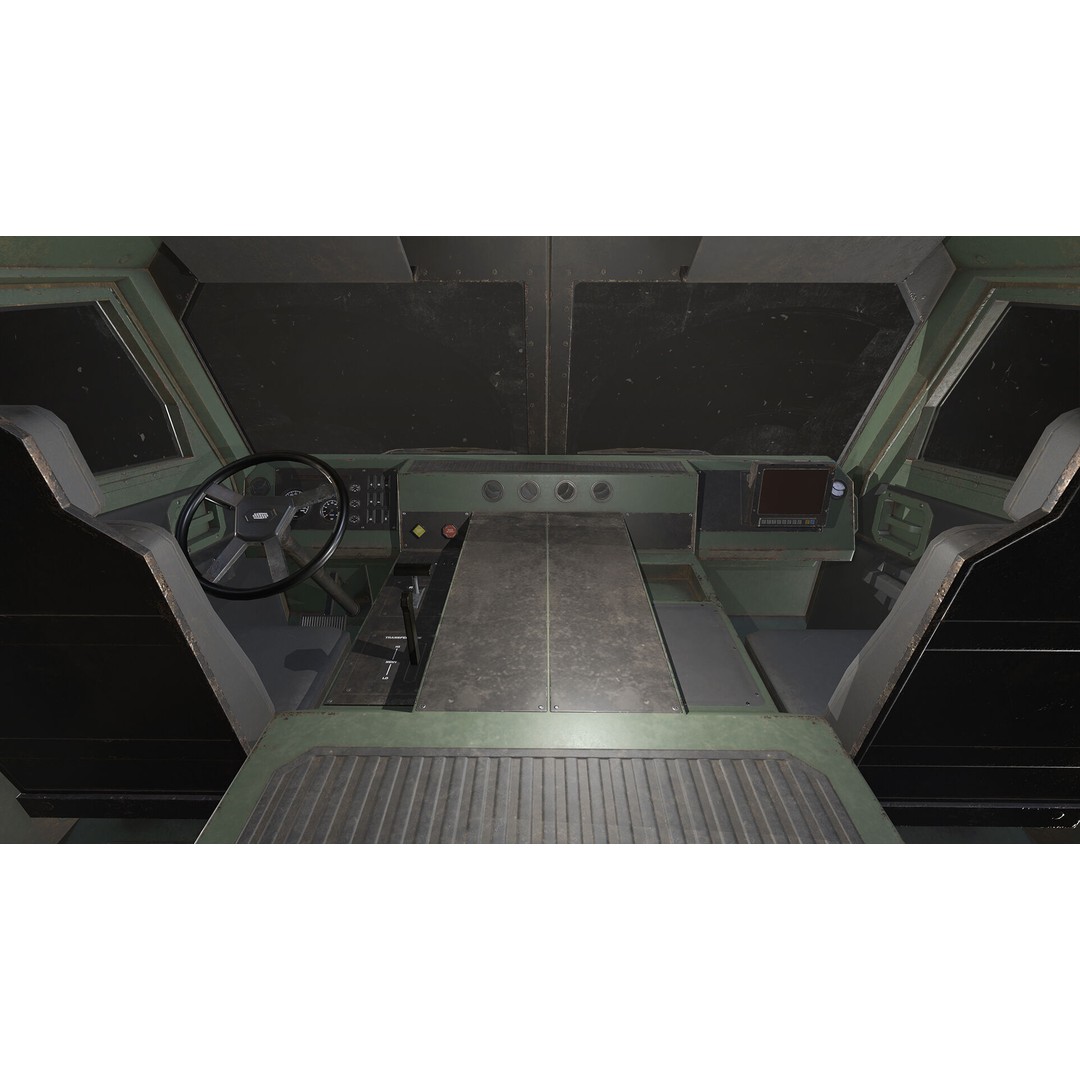 Heavy Military Truck 3D Model – Low Poly Game Ready Vehicle, FBX - View 26