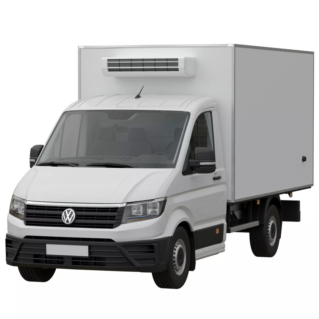 VW Crafter 2 Refrigerated 3D Model – Detailed Truck Asset, FBX, OBJ - View 2