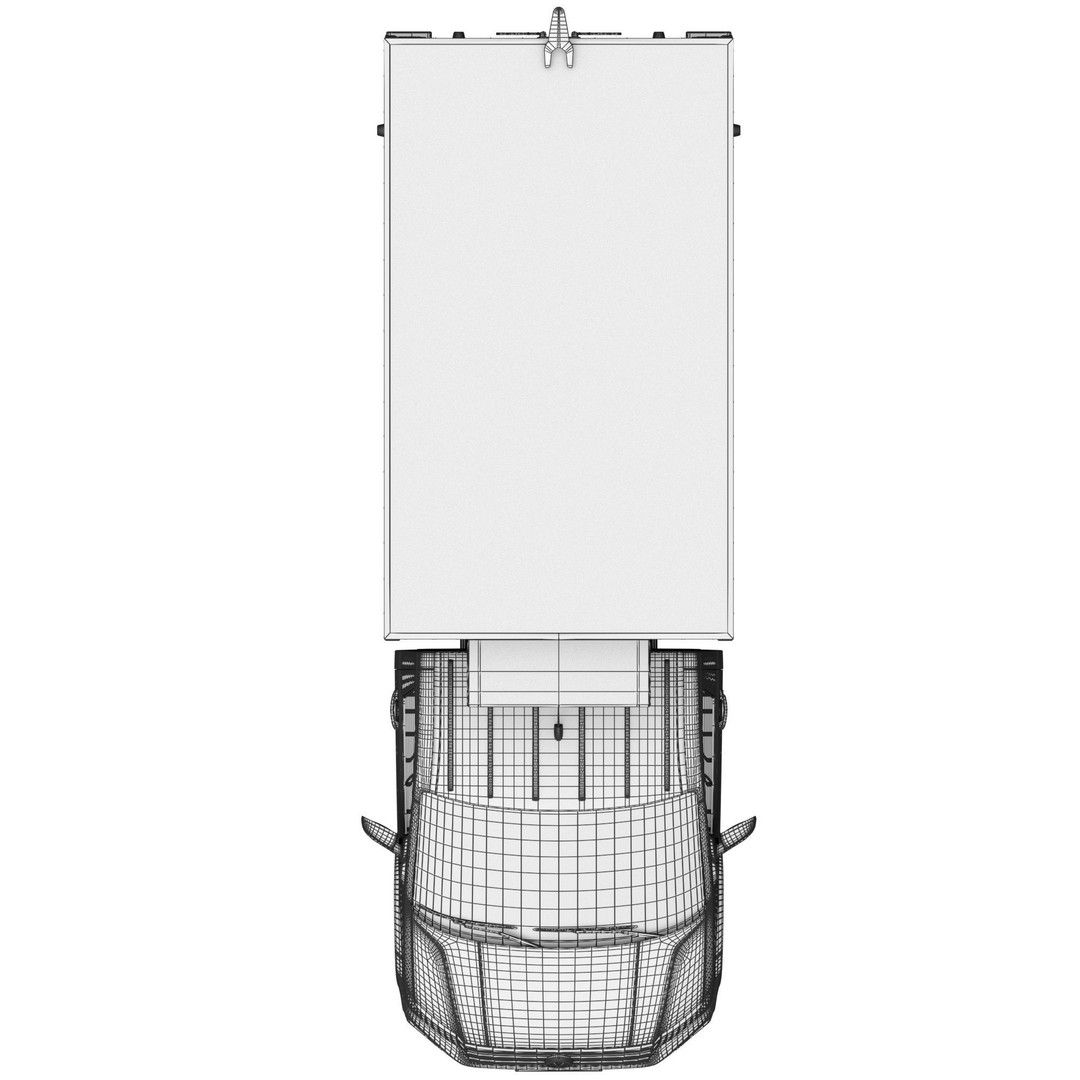 VW Crafter 2 Refrigerated 3D Model – Detailed Truck Asset, FBX, OBJ - View 20