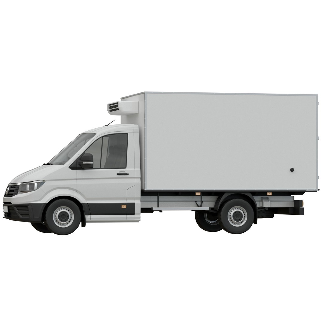VW Crafter 2 Refrigerated 3D Model – Detailed Truck Asset, FBX, OBJ - View 5