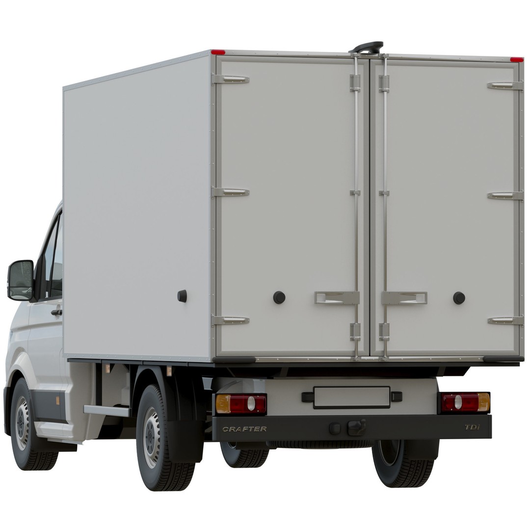 VW Crafter 2 Refrigerated 3D Model – Detailed Truck Asset, FBX, OBJ - View 6