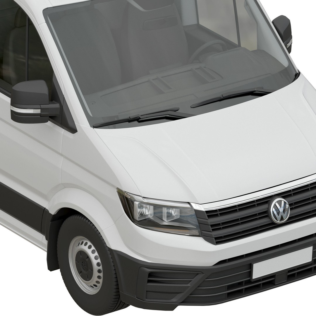 VW Crafter 2 Refrigerated 3D Model – Detailed Truck Asset, FBX, OBJ - View 7