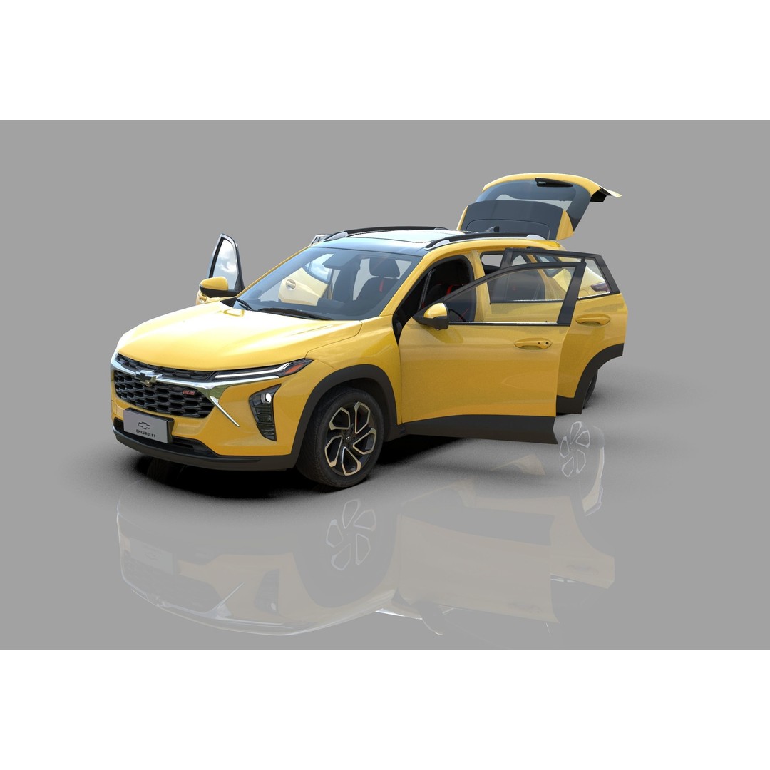 Chevrolet Trax RS 2023 3D Model – High Poly Game Asset, FBX & OBJ - View 15