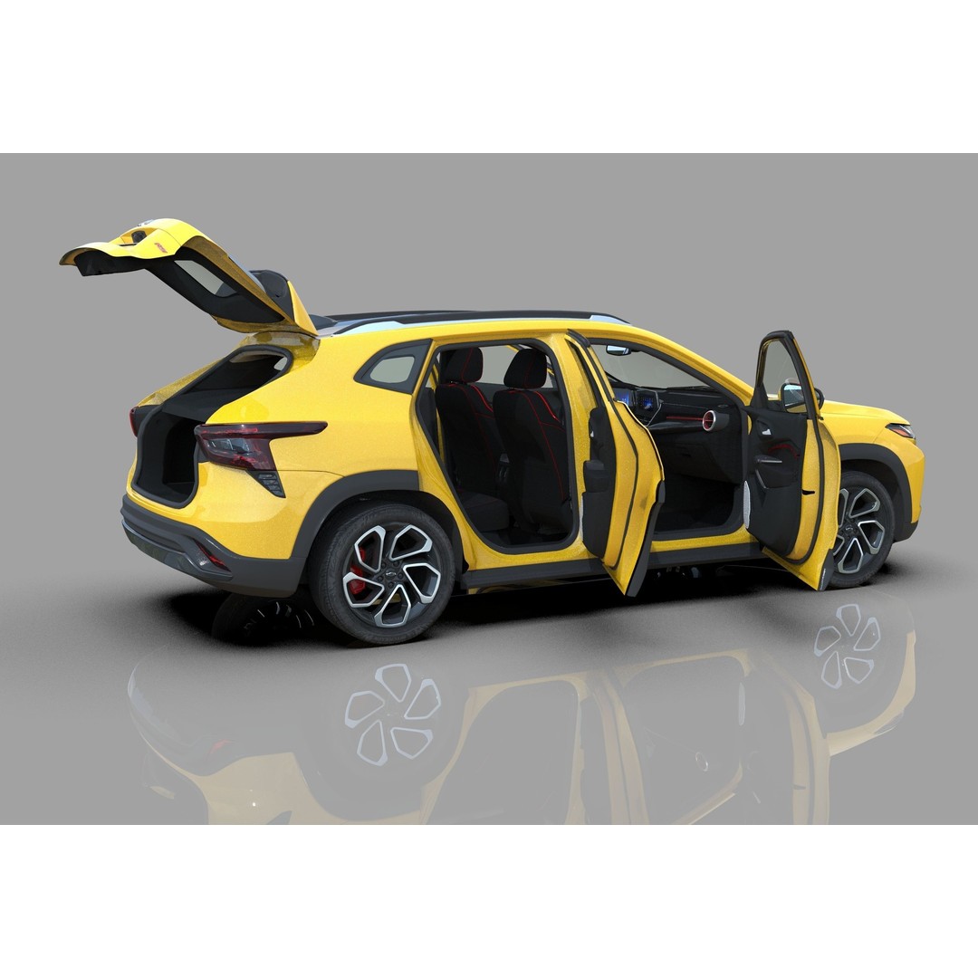 Chevrolet Trax RS 2023 3D Model – High Poly Game Asset, FBX & OBJ - View 17