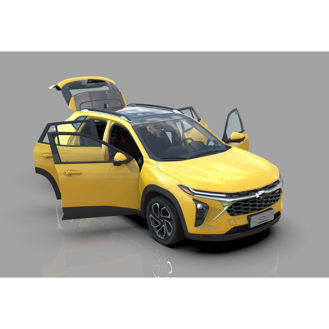 Chevrolet Trax RS 2023 3D Model – High Poly Game Asset, FBX & OBJ - View 18