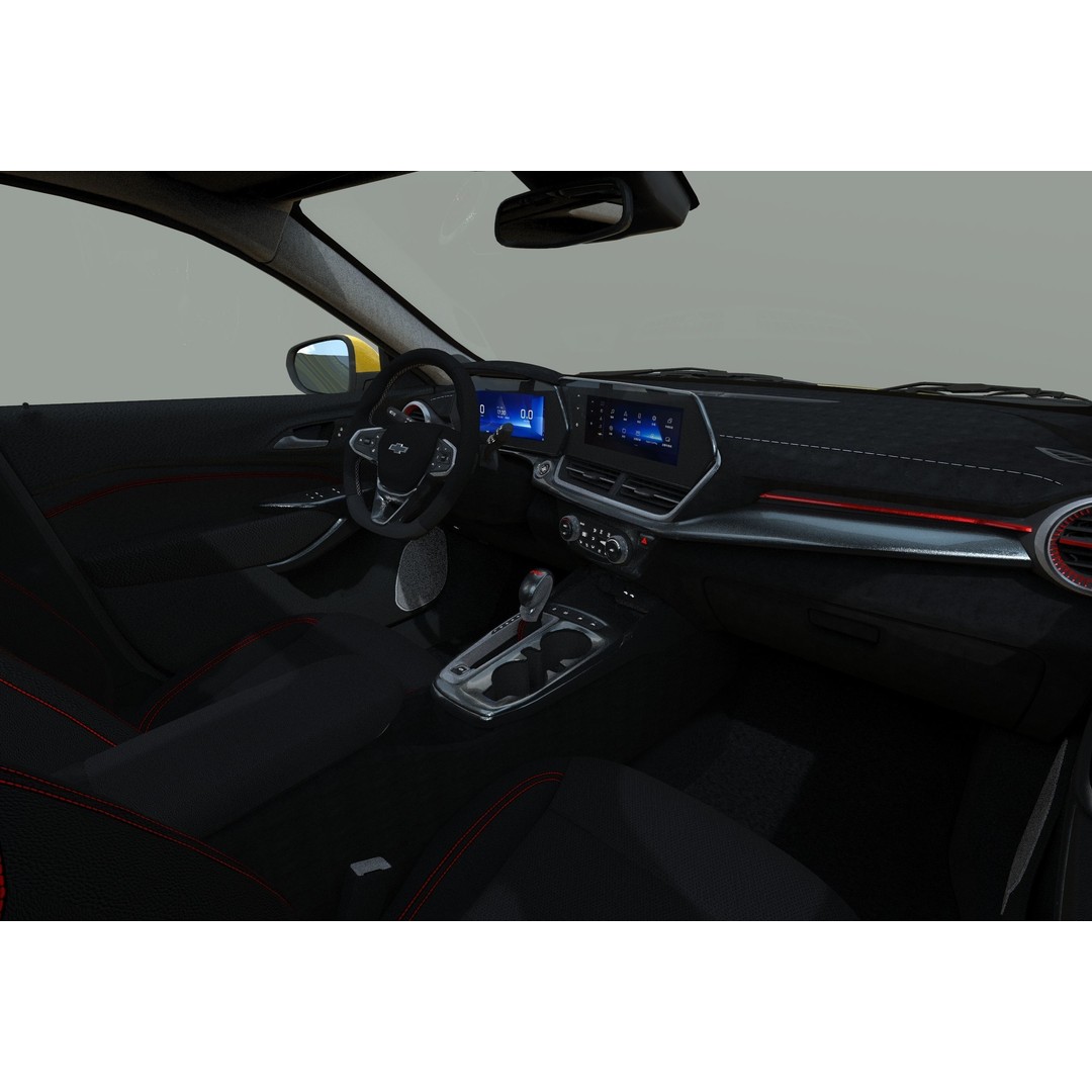 Chevrolet Trax RS 2023 3D Model – High Poly Game Asset, FBX & OBJ - View 20