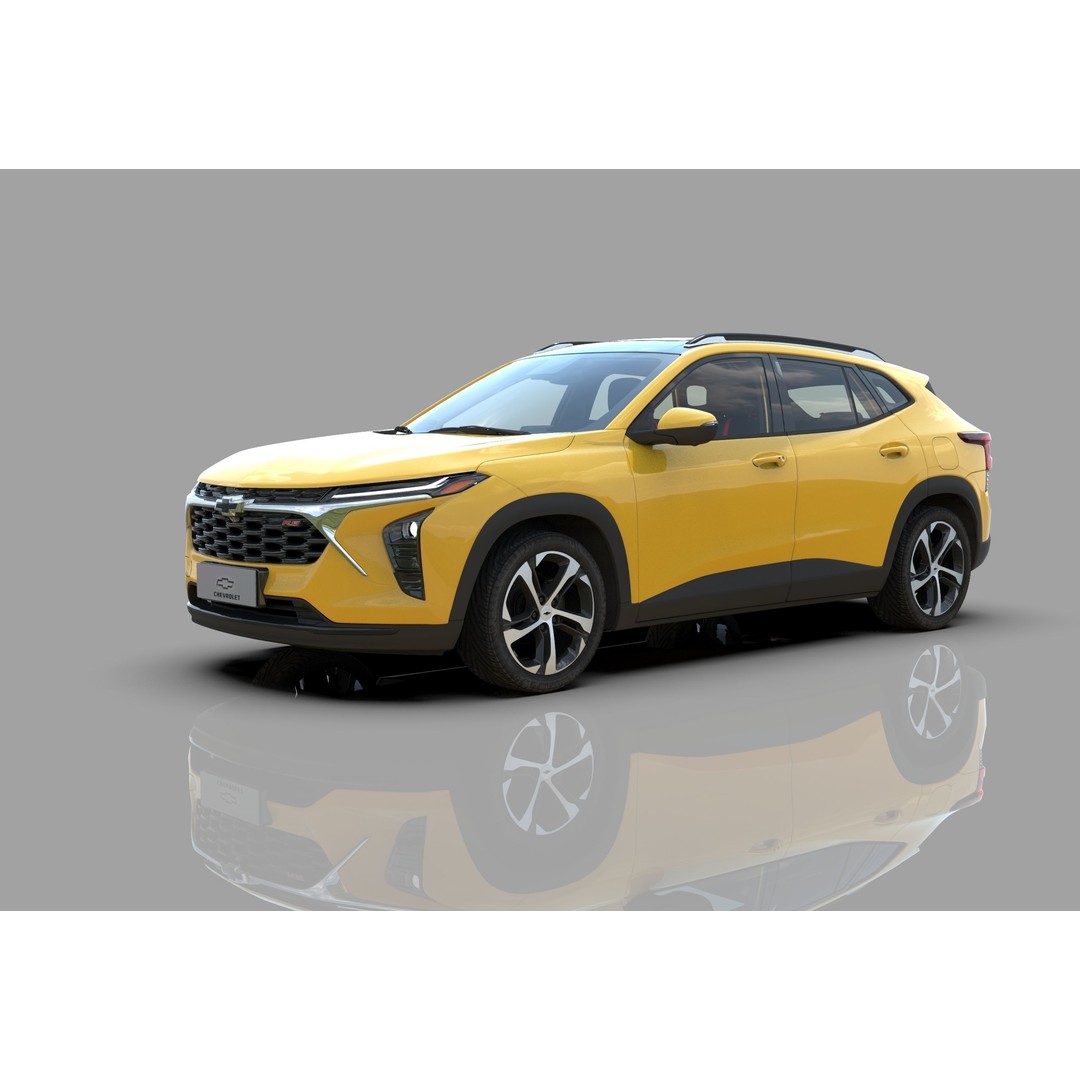 Chevrolet Trax RS 2023 3D Model – High Poly Game Asset, FBX & OBJ - View 3