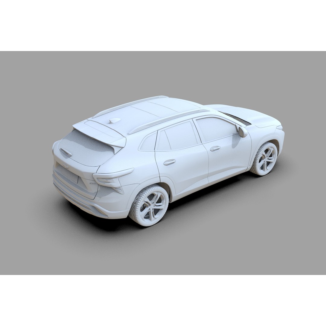 Chevrolet Trax RS 2023 3D Model – High Poly Game Asset, FBX & OBJ - View 32