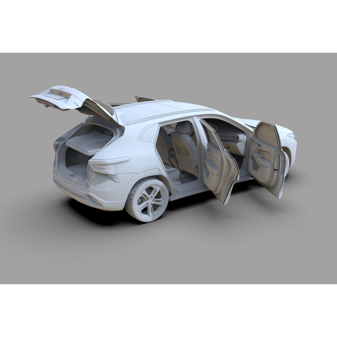 Chevrolet Trax RS 2023 3D Model – High Poly Game Asset, FBX & OBJ - View 33