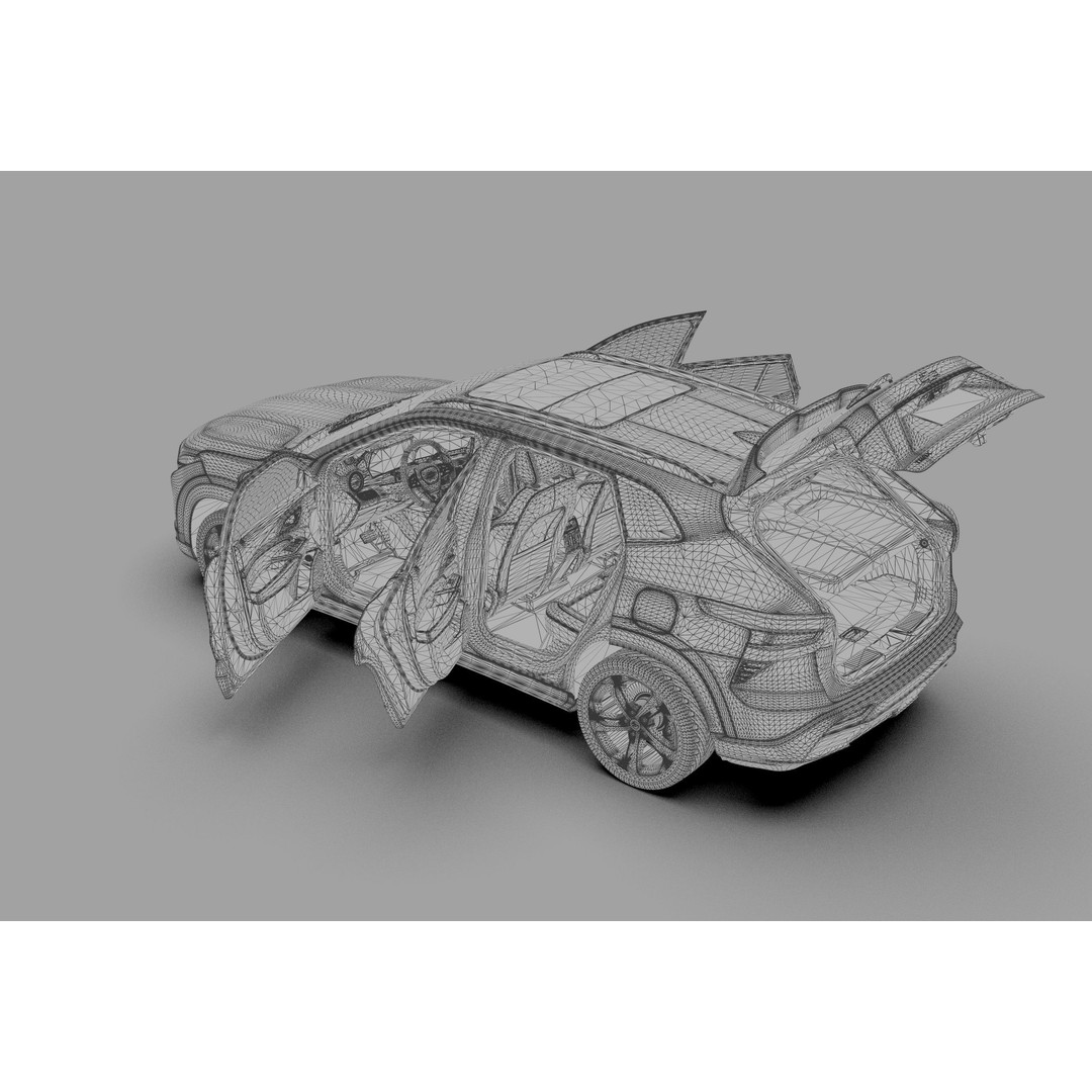 Chevrolet Trax RS 2023 3D Model – High Poly Game Asset, FBX & OBJ - View 46