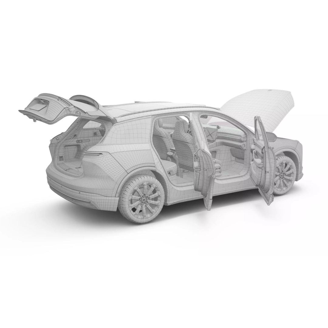 2025 Nio EL6 ES6 3D Model – High Poly Vehicle with Interior, FBX, OBJ - View 22