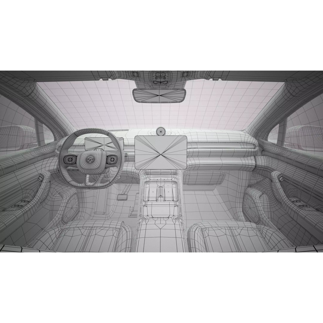 2025 Nio EL6 ES6 3D Model – High Poly Vehicle with Interior, FBX, OBJ - View 23