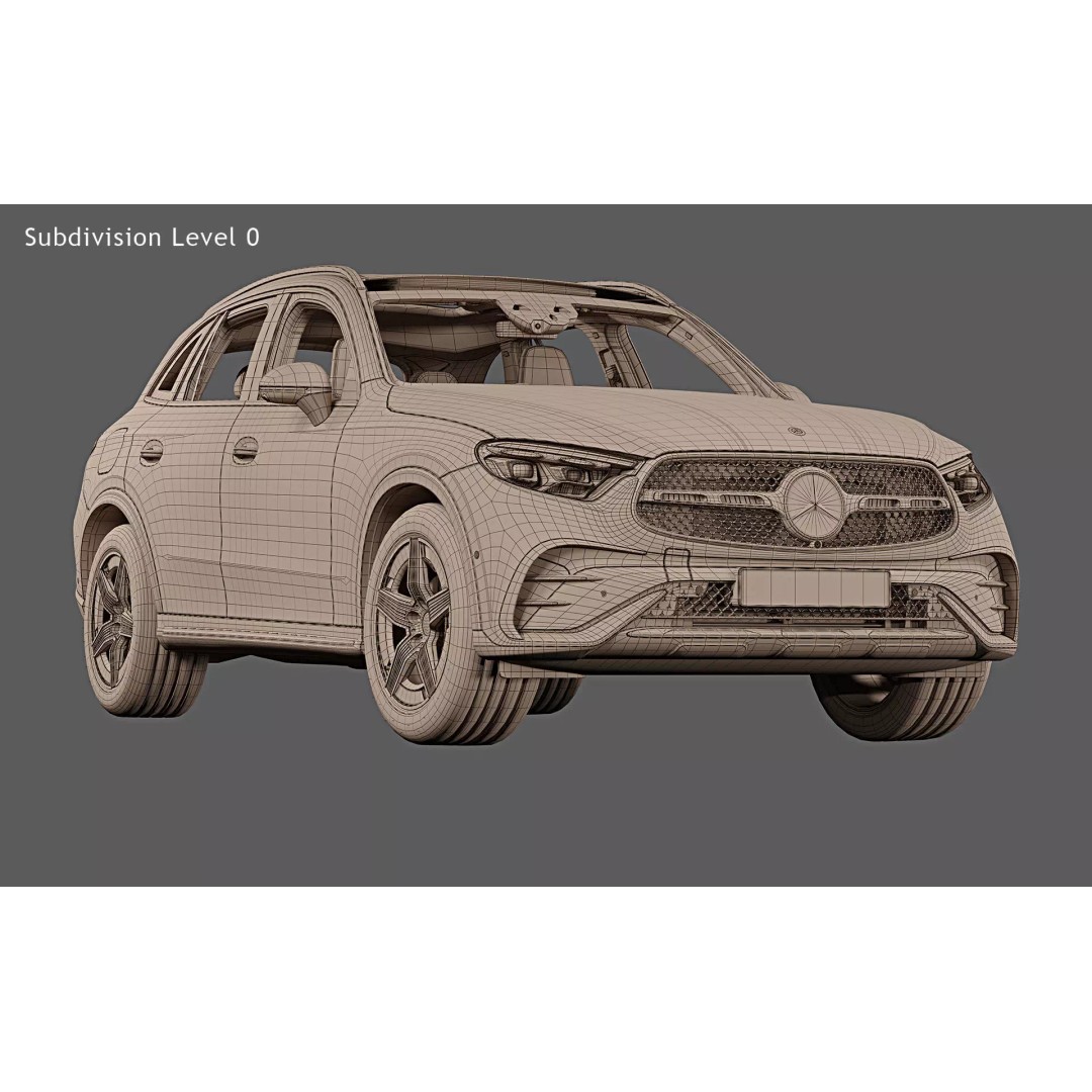 2023 Mercedes-Benz GLC 3D Model – Photorealistic SUV, PBR Textures, FBX - View 28