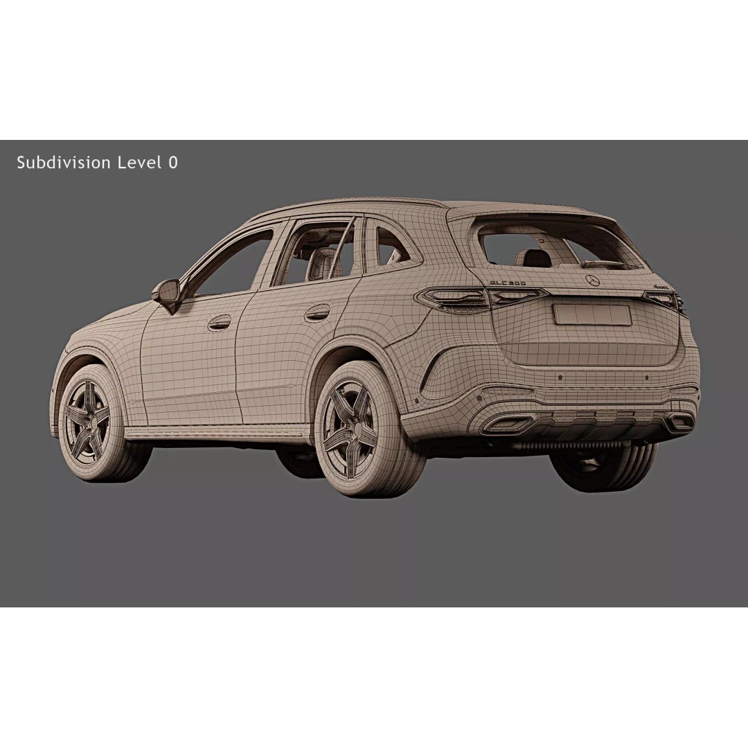 2023 Mercedes-Benz GLC 3D Model – Photorealistic SUV, PBR Textures, FBX - View 29