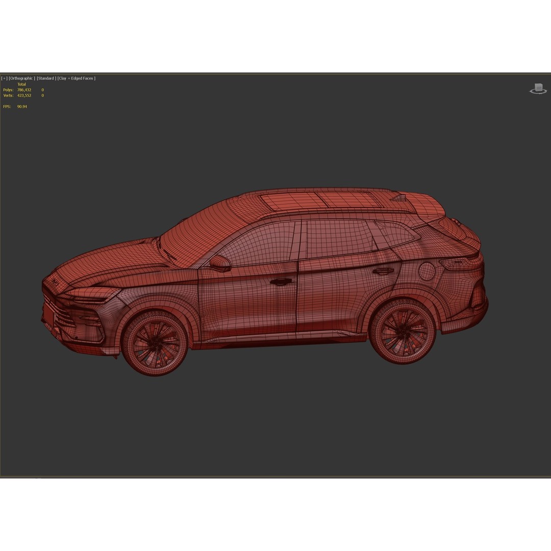 2023 BYD Sealion 3D Model – High Poly SUV, FBX, OBJ Formats