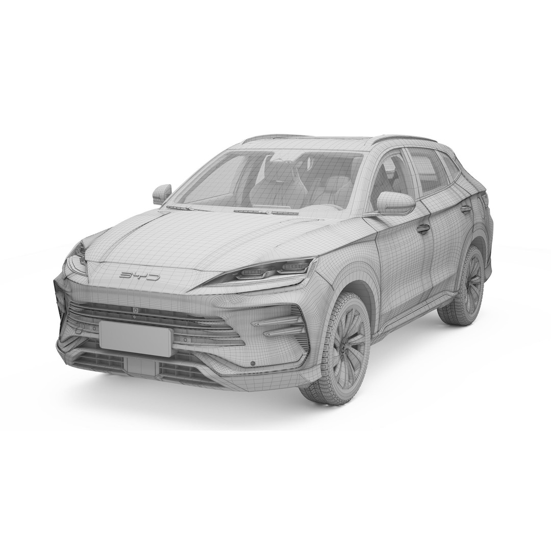 2023 BYD Sealion 3D Model – High Poly SUV, FBX, OBJ Formats - View 16