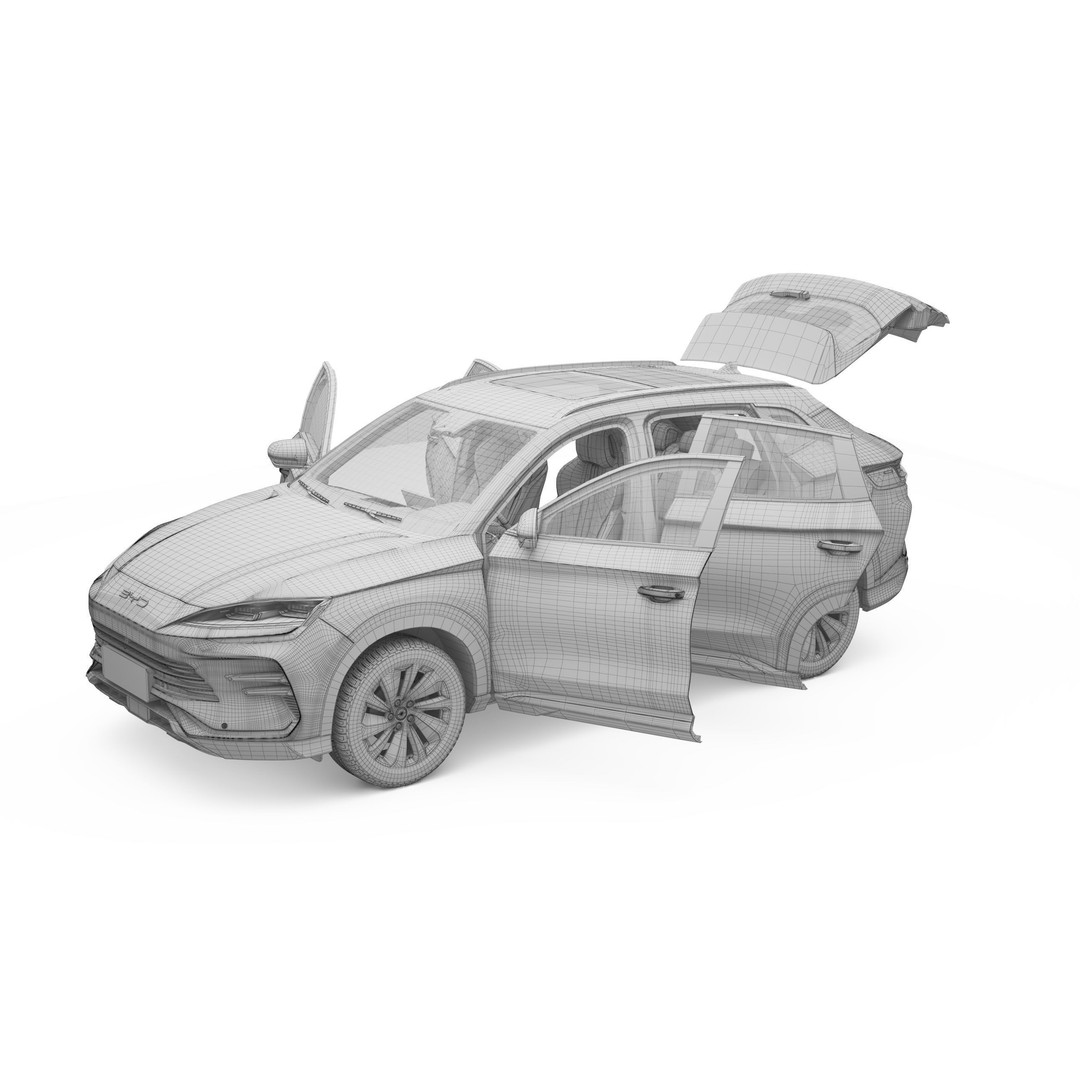 2023 BYD Sealion 3D Model – High Poly SUV, FBX, OBJ Formats - View 21