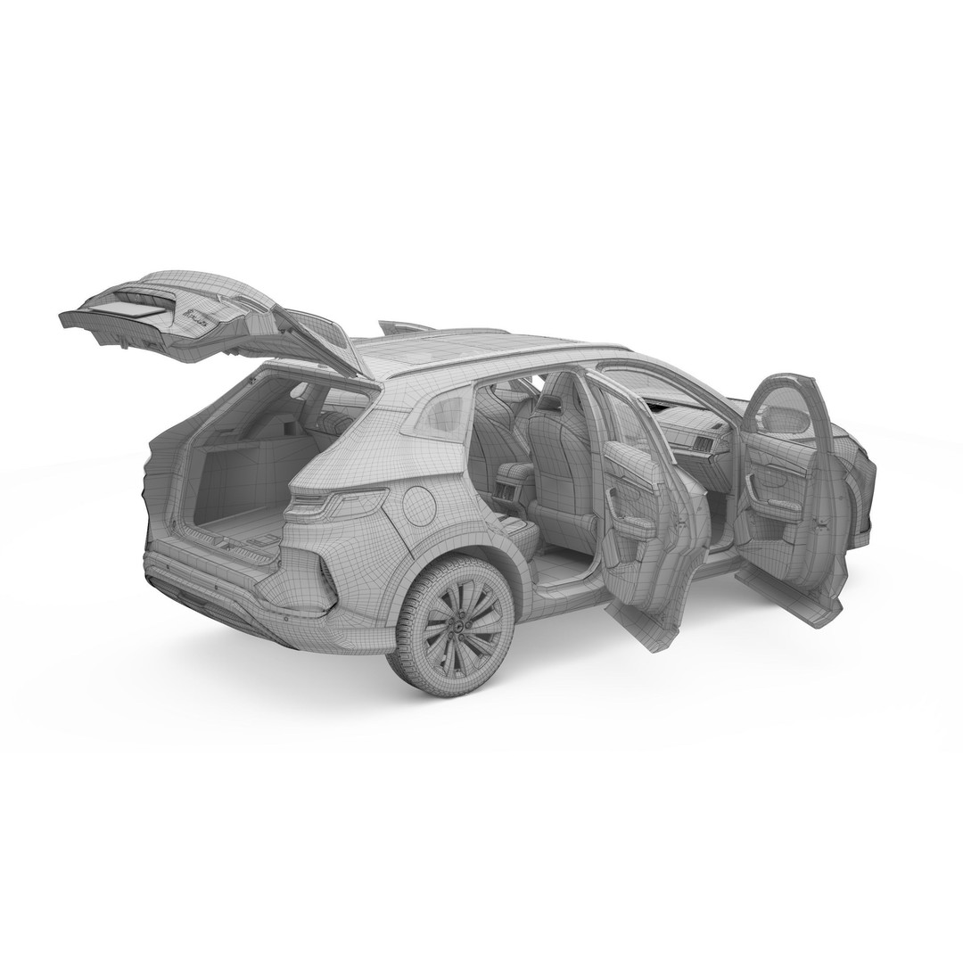 2023 BYD Sealion 3D Model – High Poly SUV, FBX, OBJ Formats - View 22
