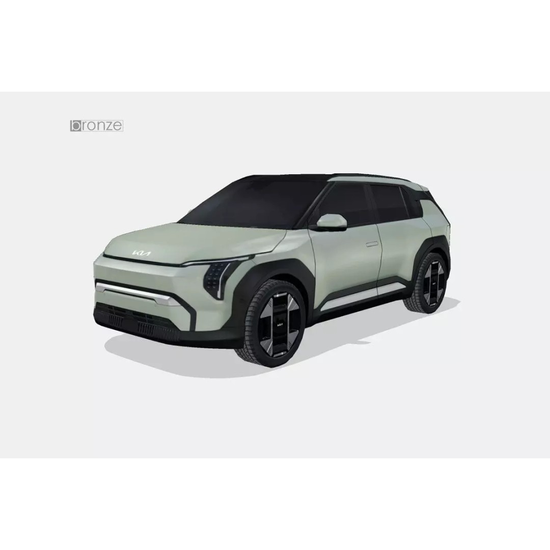 Kia EV3 2025 3D Model – Low Poly SUV, FBX & PBR Textures - View 2