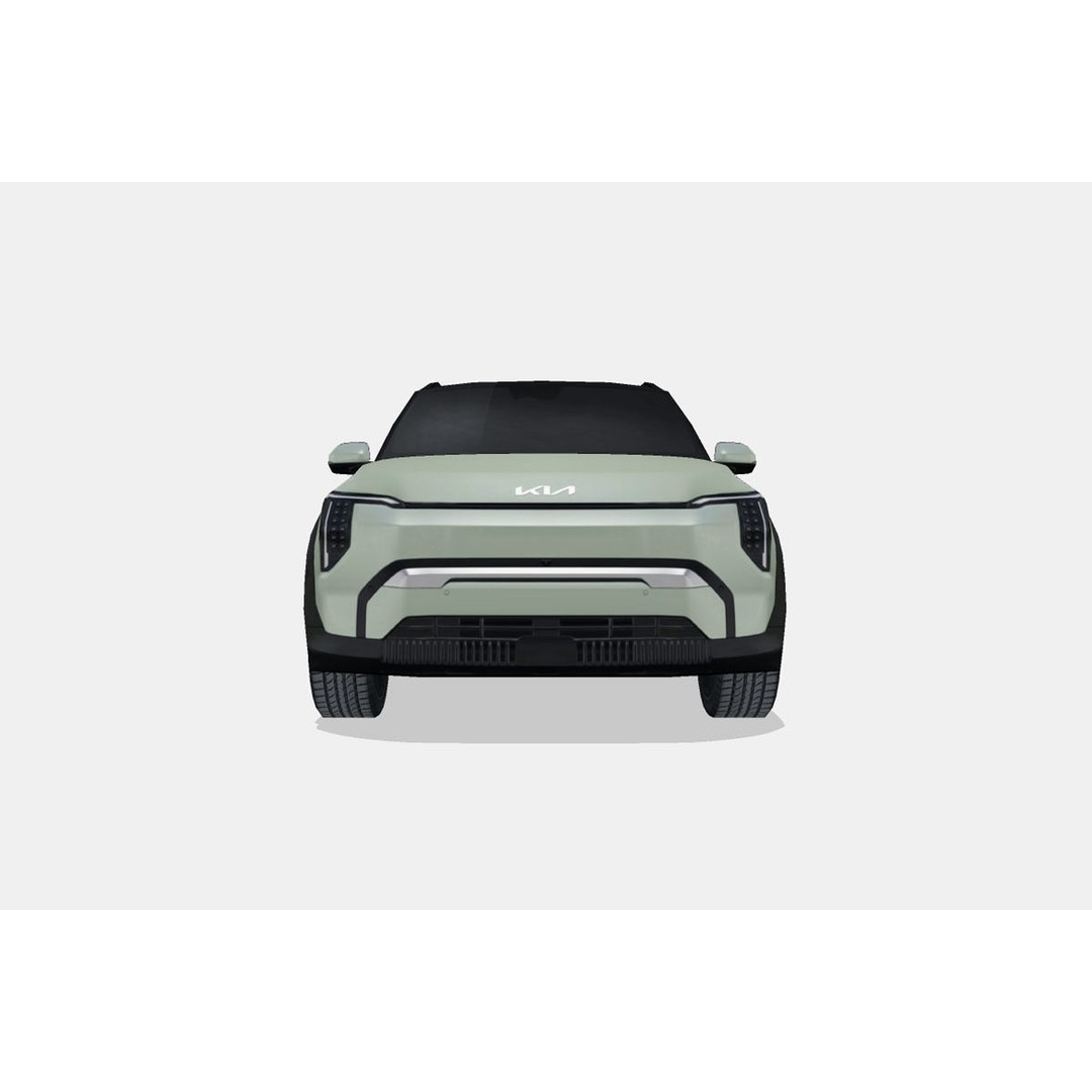 Kia EV3 2025 3D Model – Low Poly SUV, FBX & PBR Textures - View 4